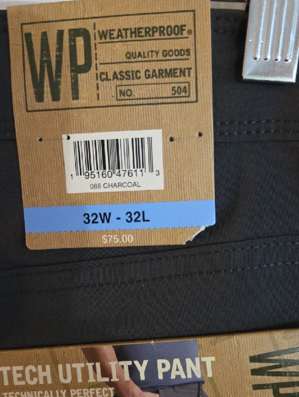 Weatherproof Men's Chinos - Charcoal